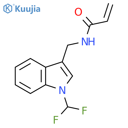 N-{1-(difluoromethyl)-1H-indol-3-ylmethyl}prop-2-enamide structure