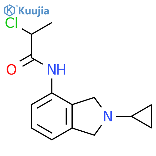 2-chloro-N-(2-cyclopropyl-2,3-dihydro-1H-isoindol-4-yl)propanamide structure