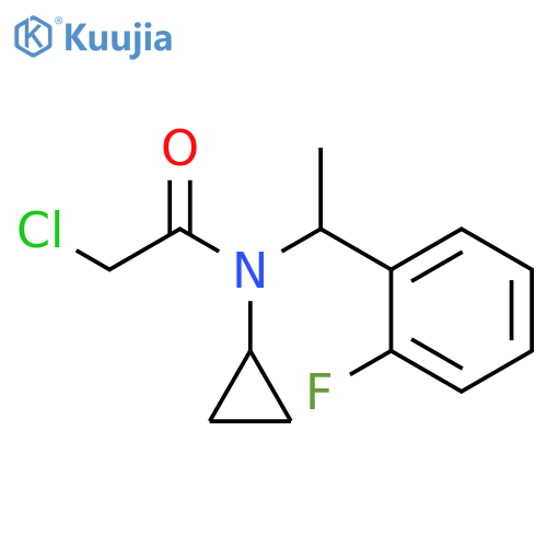 Acetamide, 2-chloro-N-cyclopropyl-N-[1-(2-fluorophenyl)ethyl]- structure