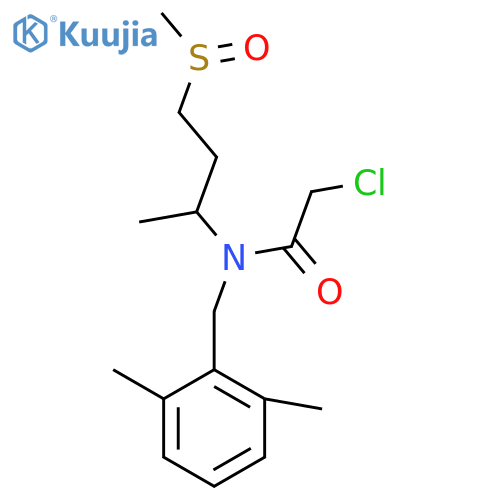 2-Chloro-N-[(2,6-dimethylphenyl)methyl]-N-(4-methylsulfinylbutan-2-yl)acetamide structure