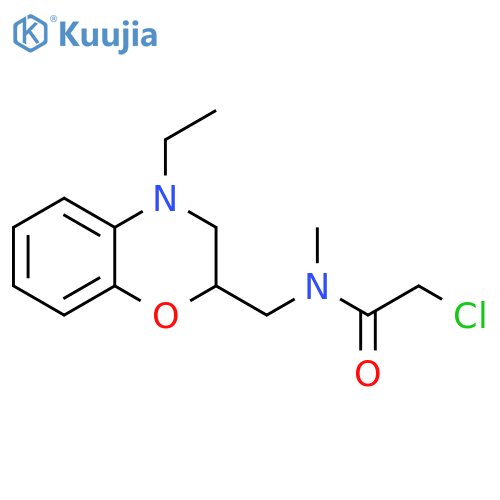 Acetamide, 2-chloro-N-[(4-ethyl-3,4-dihydro-2H-1,4-benzoxazin-2-yl)methyl]-N-methyl- structure
