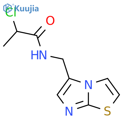 2-Chloro-N-(imidazo[2,1-b][1,3]thiazol-5-ylmethyl)propanamide structure