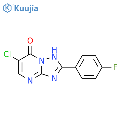 6-Chloro-2-(4-fluorophenyl)-1H-[1,2,4]triazolo[1,5-a]pyrimidin-7-one structure