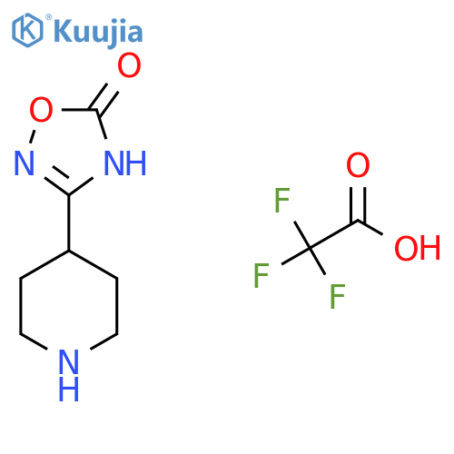 3-Piperidin-4-yl-4H-1,2,4-oxadiazol-5-one;2,2,2-trifluoroacetic acid structure