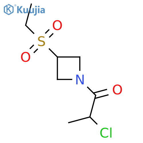 2-Chloro-1-(3-ethylsulfonylazetidin-1-yl)propan-1-one structure