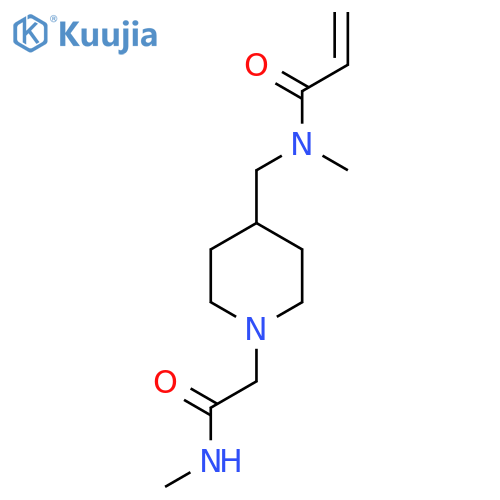 N-methyl-N-({1-(methylcarbamoyl)methylpiperidin-4-yl}methyl)prop-2-enamide structure