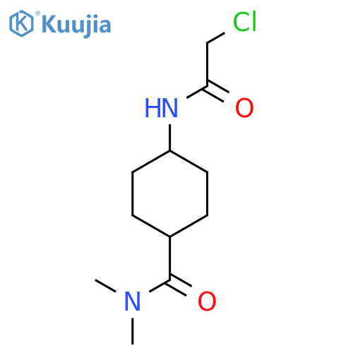 4-(2-chloroacetamido)-N,N-dimethylcyclohexane-1-carboxamide structure
