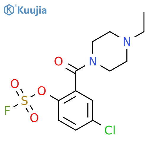 1-(5-Chloro-2-fluorosulfonyloxybenzoyl)-4-ethylpiperazine structure
