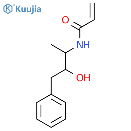 N-(3-hydroxy-4-phenylbutan-2-yl)prop-2-enamide structure