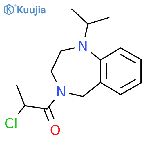 2-Chloro-1-(1-propan-2-yl-3,5-dihydro-2H-1,4-benzodiazepin-4-yl)propan-1-one structure