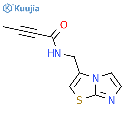 N-(Imidazo[2,1-b][1,3]thiazol-3-ylmethyl)but-2-ynamide structure