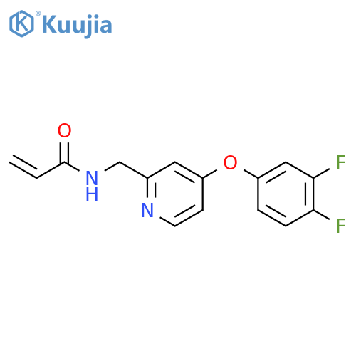 N-[[4-(3,4-Difluorophenoxy)pyridin-2-yl]methyl]prop-2-enamide structure