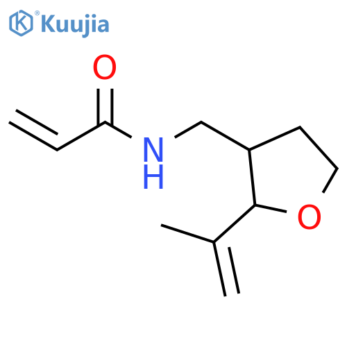 N-{2-(prop-1-en-2-yl)oxolan-3-ylmethyl}prop-2-enamide structure