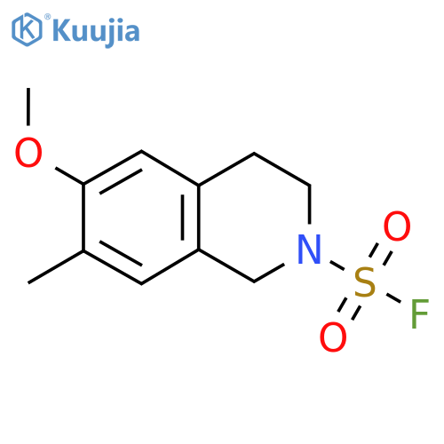 6-methoxy-7-methyl-1,2,3,4-tetrahydroisoquinoline-2-sulfonyl fluoride structure