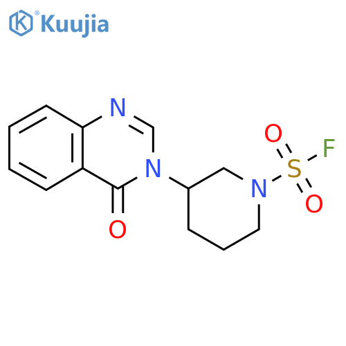 3-(4-Oxoquinazolin-3-yl)piperidine-1-sulfonyl fluoride structure