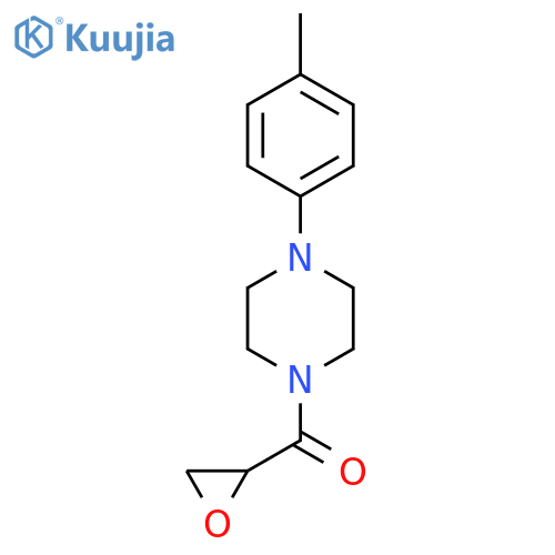 1-(4-Methylphenyl)-4-(oxirane-2-carbonyl)piperazine structure