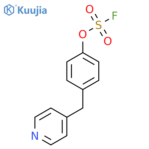 4-[(4-Fluorosulfonyloxyphenyl)methyl]pyridine structure