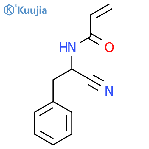 N-(1-cyano-2-phenylethyl)prop-2-enamide structure