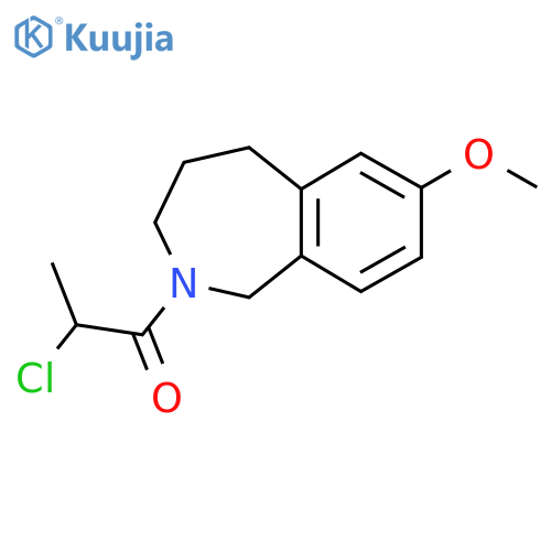 2-Chloro-1-(7-methoxy-1,3,4,5-tetrahydro-2-benzazepin-2-yl)propan-1-one structure