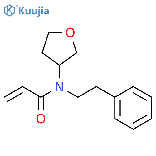 N-(oxolan-3-yl)-N-(2-phenylethyl)prop-2-enamide structure