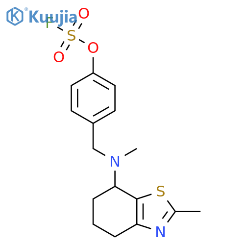 7-[(4-Fluorosulfonyloxyphenyl)methyl-methylamino]-2-methyl-4,5,6,7-tetrahydro-1,3-benzothiazole structure