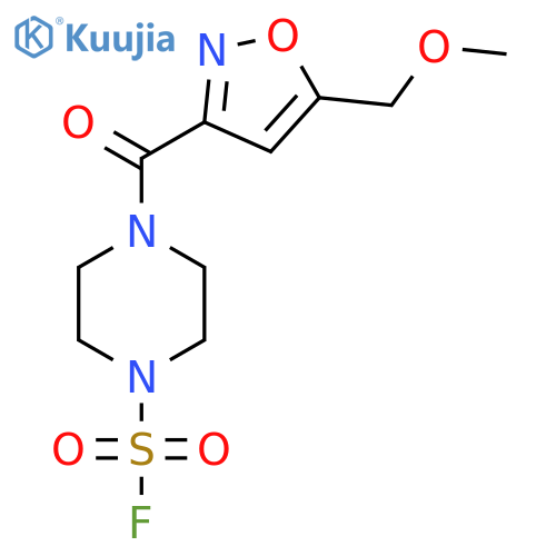 4-5-(methoxymethyl)-1,2-oxazole-3-carbonylpiperazine-1-sulfonyl fluoride structure