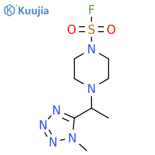 4-1-(1-methyl-1H-1,2,3,4-tetrazol-5-yl)ethylpiperazine-1-sulfonyl fluoride structure