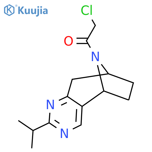 2-chloro-1-5-(propan-2-yl)-4,6,12-triazatricyclo7.2.1.0,2,7dodeca-2,4,6-trien-12-ylethan-1-one structure
