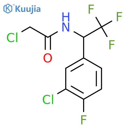 2-chloro-N-1-(3-chloro-4-fluorophenyl)-2,2,2-trifluoroethylacetamide structure