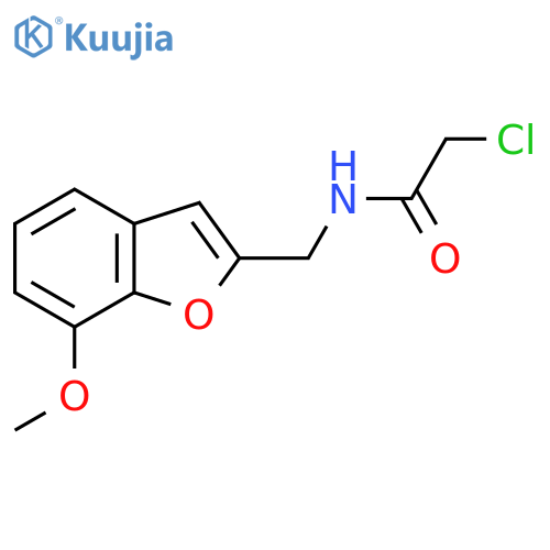 2-chloro-N-(7-methoxy-1-benzofuran-2-yl)methylacetamide structure