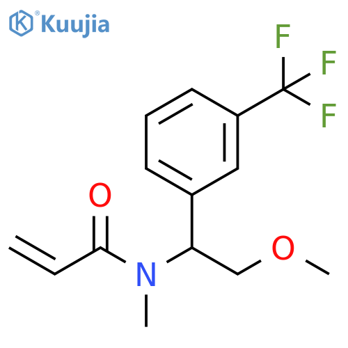 N-{2-methoxy-1-3-(trifluoromethyl)phenylethyl}-N-methylprop-2-enamide structure