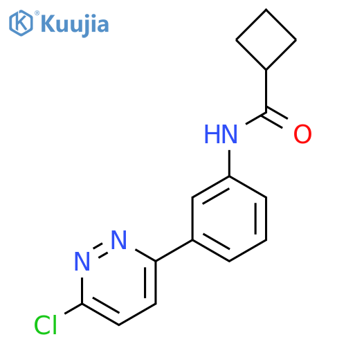N-3-(6-chloropyridazin-3-yl)phenylcyclobutanecarboxamide structure