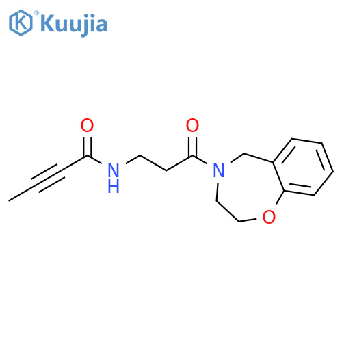N-[3-(2,3-Dihydro-1,4-benzoxazepin-4(5H)-yl)-3-oxopropyl]-2-butynamide structure