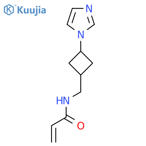 N-{3-(1H-imidazol-1-yl)cyclobutylmethyl}prop-2-enamide structure