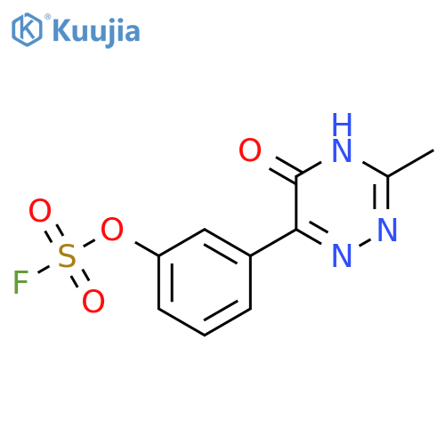 3-(3-Methyl-5-oxo-4,5-dihydro-1,2,4-triazin-6-yl)phenyl sulfurofluoridate structure
