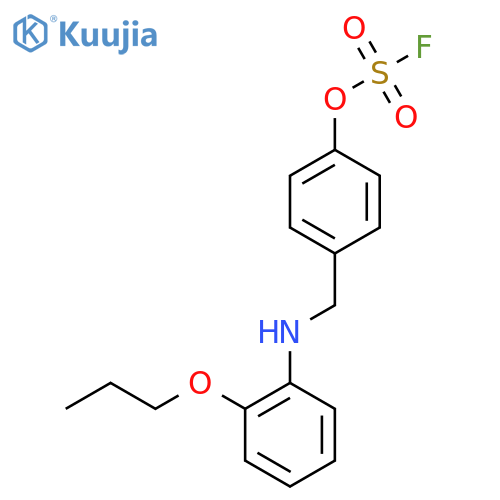 1-[(4-Fluorosulfonyloxyphenyl)methylamino]-2-propoxybenzene structure