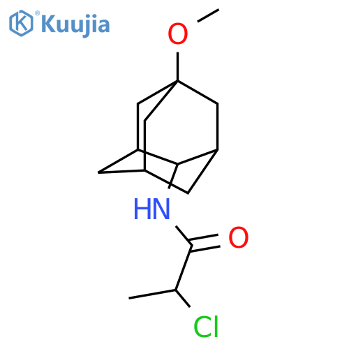 2-Chloro-N-(5-methoxy-2-adamantyl)propanamide structure