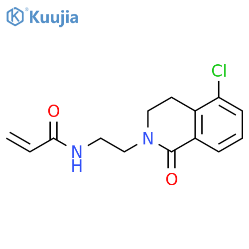 N-[2-(5-Chloro-3,4-dihydro-1-oxo-2(1H)-isoquinolinyl)ethyl]-2-propenamide structure