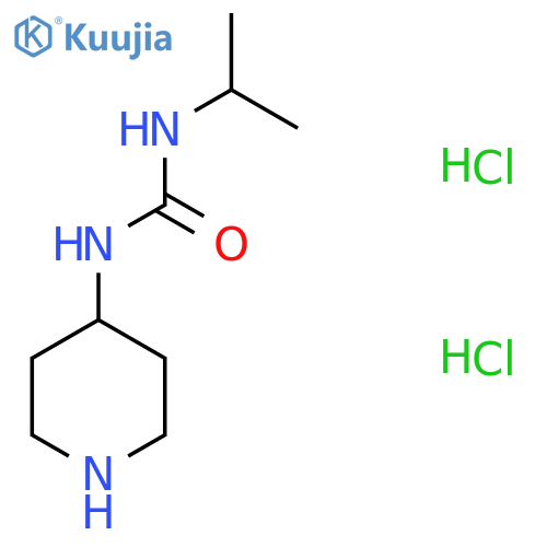 1-Piperidin-4-yl-3-propan-2-ylurea;dihydrochloride structure