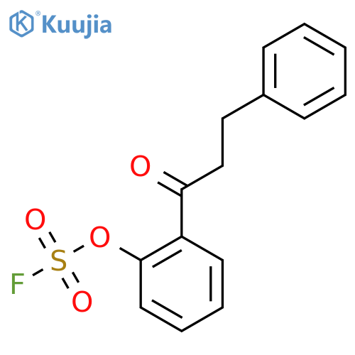 1-Fluorosulfonyloxy-2-(3-phenylpropanoyl)benzene structure
