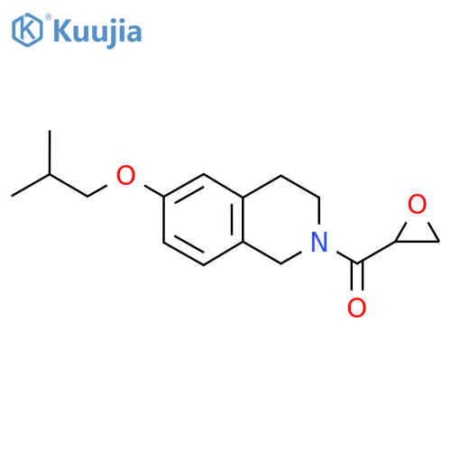 6-(2-Methylpropoxy)-2-(oxirane-2-carbonyl)-1,2,3,4-tetrahydroisoquinoline structure