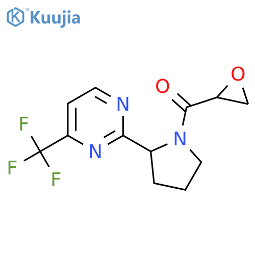 2-[1-(Oxirane-2-carbonyl)pyrrolidin-2-yl]-4-(trifluoromethyl)pyrimidine structure