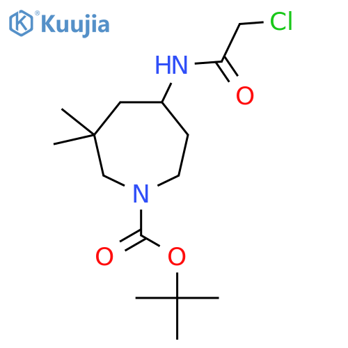 Tert-butyl 5-(2-chloroacetamido)-3,3-dimethylazepane-1-carboxylate structure