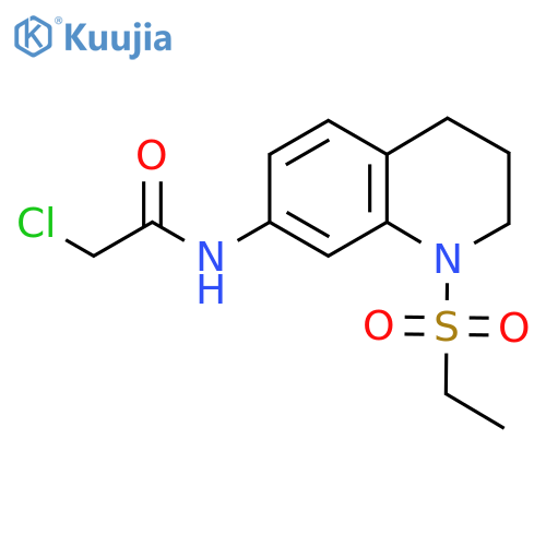 2-Chloro-N-(1-ethylsulfonyl-3,4-dihydro-2H-quinolin-7-yl)acetamide structure
