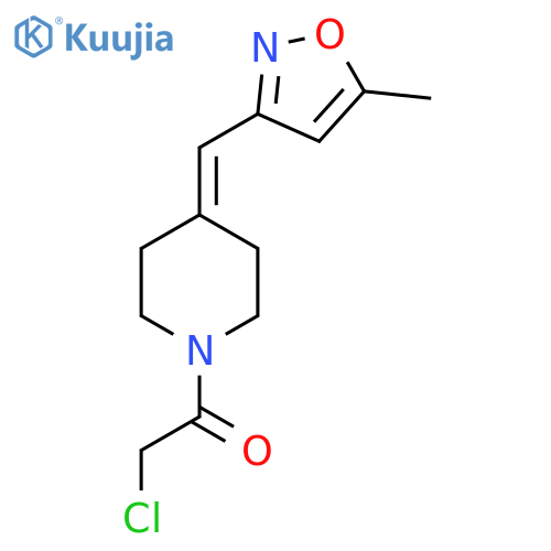 2-Chloro-1-[4-[(5-methyl-1,2-oxazol-3-yl)methylidene]piperidin-1-yl]ethanone structure