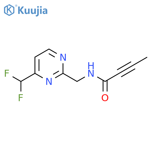 N-{4-(difluoromethyl)pyrimidin-2-ylmethyl}but-2-ynamide structure
