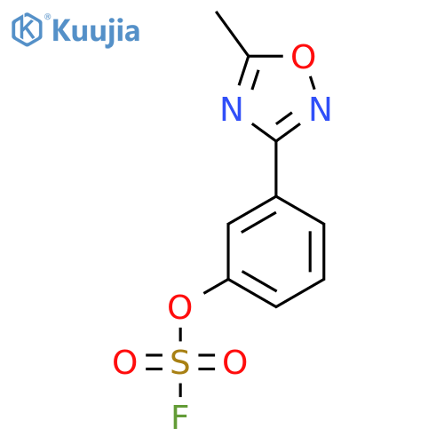 3-(3-Fluorosulfonyloxyphenyl)-5-methyl-1,2,4-oxadiazole structure