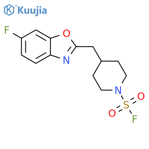 4-[(6-Fluoro-2-benzoxazolyl)methyl]-1-piperidinesulfonyl fluoride structure