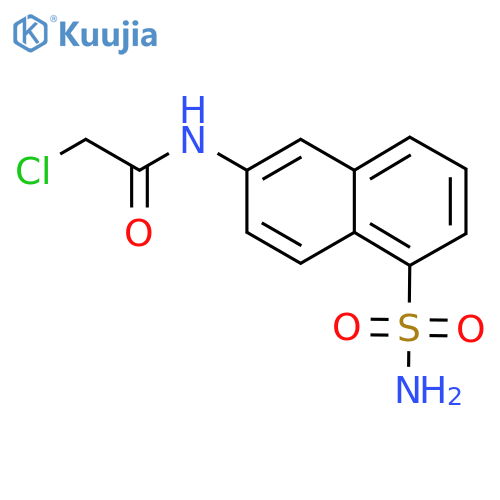 2-Chloro-N-(5-sulfamoylnaphthalen-2-yl)acetamide structure