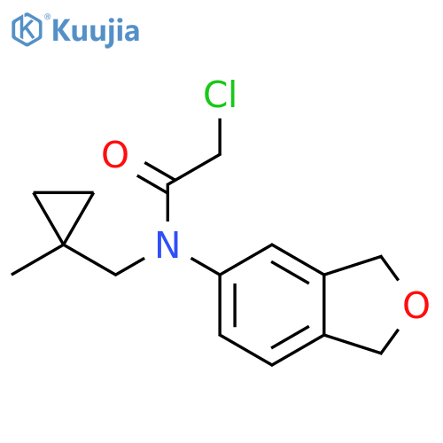 2-chloro-N-(1,3-dihydro-2-benzofuran-5-yl)-N-(1-methylcyclopropyl)methylacetamide structure